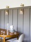Preview: Elstead Douille Wandleuchte E27 Gealtertes Messing