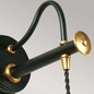 Preview: Elstead Douille Wandleuchte E27 Schwarz-Messing poliert