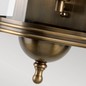 Preview: Elstead Downing Street Außen-Wandleuchte E27 Gealtertes Messing IP44