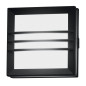 Preview: Elstead Egil LED Außen-Wandleuchte GX53 eckig gestreift Graphit IP54
