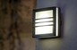 Preview: Elstead Egil LED Außen-Wandleuchte GX53 eckig gestreift Graphit IP54
