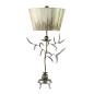 Preview: Elstead Kristal Tischleuchte E27 1-fach Kitt und Blattgold Putty-grau