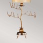 Preview: Elstead Kristal Tischleuchte E27 1-fach Kitt und Blattgold Putty-grau