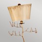 Preview: Elstead Kristal Tischleuchte E27 1-fach Kitt und Blattgold Putty-grau