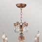 Preview: Elstead Mignon Kronleuchter E14 8-fach Gold und Silber