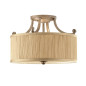 Preview: Elstead Abbey Deckenleuchte E27 3-fach Silber Sand