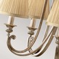 Preview: Elstead Abbey Kronleuchter E14 5-fach Silber Sand
