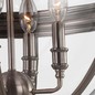 Preview: Elstead Adams Kronleuchter E14 4-fach Antikes Nickel