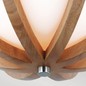 Preview: Elstead Allier Deckenleuchte E27 2-fach Helles Holz, Stahl gebürstet