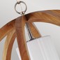 Preview: Elstead Allier Hängeleuchte E27 72cm Helles Holz, Stahl gebürstet