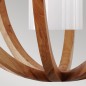 Preview: Elstead Allier Hängeleuchte E27 72cm Helles Holz, Stahl gebürstet