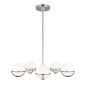 Preview: Elstead Apollo LED Kronleuchter G9 5-fach Poliertes Nickel