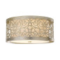 Preview: Elstead Arabesque Deckenleuchte E27 2-fach Blattsilber Patina