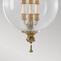 Preview: Elstead Argento Hängeleuchte E14 3-fach Oxidiertes Blattsilber