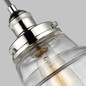 Preview: Elstead Baskin Hängeleuchte E27 26cm Poliertes Nickel