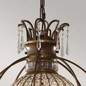 Preview: Elstead Bellini Kronleuchter E14 3-fach Oxidierte Bronze, Britische Bronze