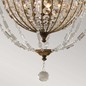Preview: Elstead Bellini Kronleuchter E14 3-fach Oxidierte Bronze, Britische Bronze