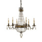 Preview: Elstead Bellini Kronleuchter E14 6-fach Oxidierte Bronze, Britische Bronze