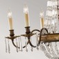 Preview: Elstead Bellini Kronleuchter E14 6-fach Oxidierte Bronze, Britische Bronze