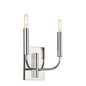 Preview: Elstead Brianna Wandleuchte E14 2-fach Poliertes Nickel