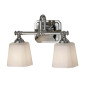 Preview: Elstead Concord LED Wandleuchte G9 2-fach Poliertes Chrom IP44