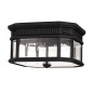 Preview: Elstead Cotswold Lane Außen-Deckenleuchte E27 2-fach Schwarz IP44