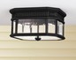 Preview: Elstead Cotswold Lane Außen-Deckenleuchte E27 2-fach Schwarz IP44