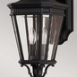 Preview: Elstead Cotswold Lane Außen-Wandleuchte E14 2-fach 52cm Schwarz IP44