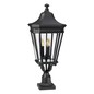 Preview: Elstead Cotswold Lane Außen-Stehleuchte E14 3-fach 78cm Schwarz IP44