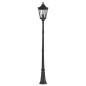 Preview: Elstead Cotswold Lane Außen-Stehleuchte E14 3-fach 257cm Schwarz IP44