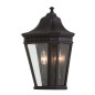 Preview: Elstead Cotswold Lane Außen-Wandleuchte E14 2-fach 41cm Schwarz IP44