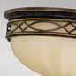 Preview: Elstead Drawing Room Deckenleuchte E27 3-fach 23cm Walnuss