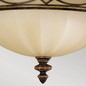 Preview: Elstead Drawing Room Deckenleuchte E27 3-fach 23cm Walnuss