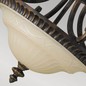 Preview: Elstead Drawing Room Deckenleuchte E27 2-fach 34cm Walnuss