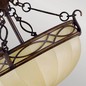 Preview: Elstead Drawing Room Deckenleuchte E27 2-fach 37cm Walnuss