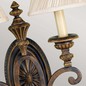 Preview: Elstead Drawing Room Wandleuchte E27 2-fach 61cm Walnuss