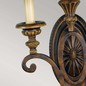 Preview: Elstead Drawing Room Wandleuchte E27 2-fach 61cm Walnuss