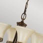 Preview: Elstead Drawing Room Kronleuchter E27 4-fach Walnuss