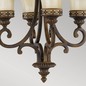 Preview: Elstead Drawing Room Kronleuchter E27 4-fach Walnuss