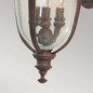 Preview: Elstead English Bridle Außen-Wandleuchte E14 3-fach 50cm Britische Bronze IP44