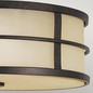 Preview: Elstead Fusion Deckenleuchte E27 3-fach 12cm Grecian Bronze