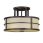 Preview: Elstead Fusion Deckenleuchte E27 3-fach 23cm Grecian Bronze