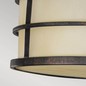 Preview: Elstead Fusion Deckenleuchte E27 3-fach 23cm Grecian Bronze