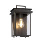 Preview: Elstead Glenview Außen-Wandleuchte E27 26cm Antike Bronze IP44