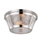 Preview: Elstead Harrow Deckenleuchte E27 2-fach 17cm Poliertes Nickel
