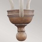 Preview: Elstead Hartsville Kronleuchter E14 3-fach Chalk Washed, Beachwood