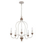Preview: Elstead Hartsville Kronleuchter E14 5-fach Chalk Washed, Beachwood