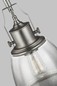 Preview: Elstead Hobson Hängeleuchte E27 36cm Satiniertes Nickel