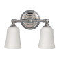 Preview: Elstead Huguenot Lake LED Wandleuchte G9 2-fach Poliertes Chrom IP44