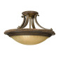 Preview: Elstead Kelham Hall Deckenleuchte E27 2-fach 29cm Florenz Gold, Britische Bronze